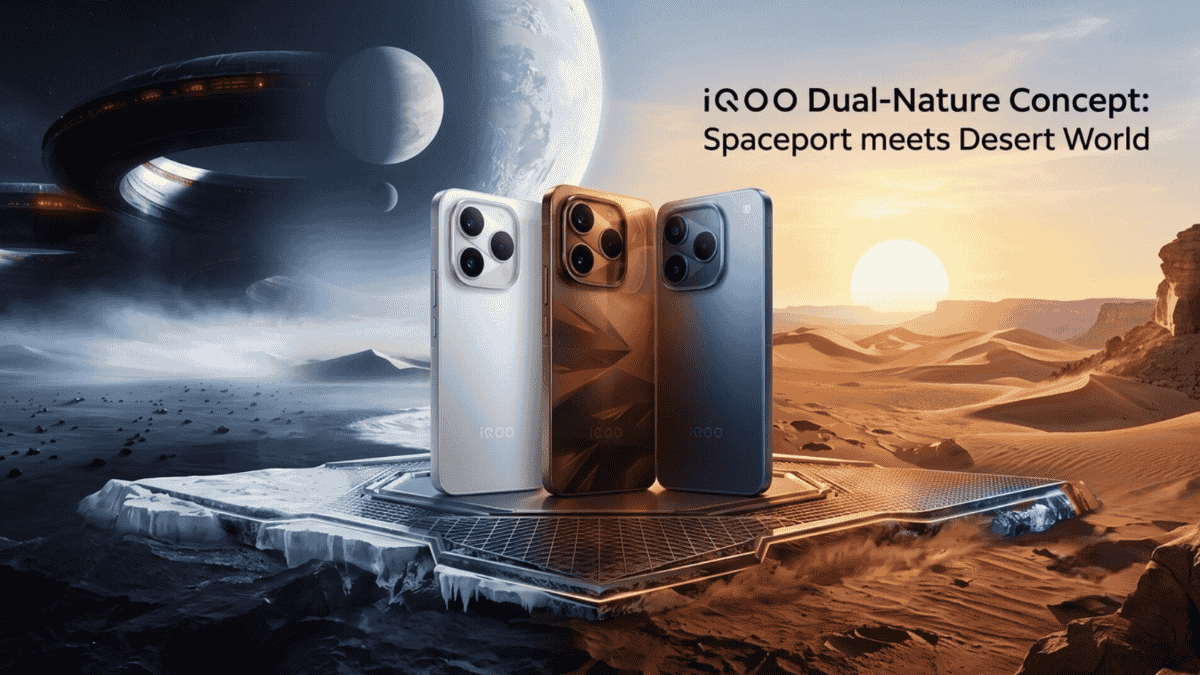 iQOO 16 स्मार्टफोन का रियर कैमरा मॉड्यूल और डिस्प्ले डिज़ाइन